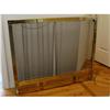 Image 1 : Brass fireguard with mesh screen. #1156570