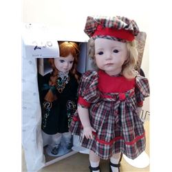 PAIR OF NEWER DOLLS
