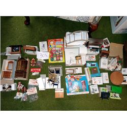 NEW IN THE BOX, EARLY VINTAGE DOLL HOUSE FURNITURE