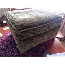 Vintage Like-New 1960 /70s Crushed Valor Ottoman