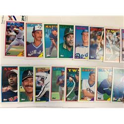 SET OF APPROXIMATELY 77 TOPPS BASEBALL CARDS