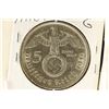 Image 2 : 1936-A GERMAN SILVER 5 MARKS WITH SWASTIKA