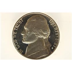 1981-S TYPE I JEFFERSON NICKEL ANACS PF67 DCAM