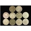 Image 2 : 10 ASSORTED 1958-1966 MEXICO .100 SILVER PESOS