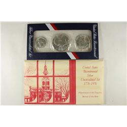 1976 US BICENTENNIAL SILVER UNC SET