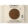 Image 3 : 41-54 A.D. CLAUDIUS I ANCIENT COIN