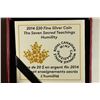 Image 3 : 2014 CANADA $20 FINE SILVER SELECTIVE GOLD PLATING