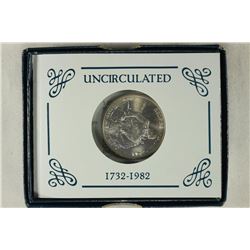 1982-D GEORGE WASHINGTON COMMEMORATIVE SILVER