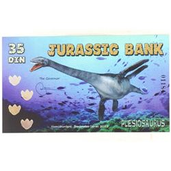 2015 JURASSIC BANK 35 DIN PLESIOSAURUS COLORIZED