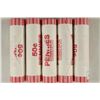 Image 1 : 5-50 CENT ROLLS OF 2009-D PRESIDENCY LINCOLN CENT