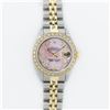 Image 2 : Rolex Ladies 2 Tone Yellow Gold Pink MOP Diamond Datejust Wristwatch
