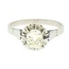 Image 1 : Antique Art Deco Platinum 0.78 ctw Old Mine Cut Diamond Filigree Engagement Ring