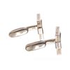 Image 3 : Bvlgari Sterling Silver 925 Square Logo Cufflinks