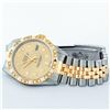 Image 5 : Rolex Mens 2 Tone 14K Champagne Diamond Pyramid Bezel Datejust Wristwatch