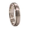 Image 3 : 0.25 ctw Diamond Men's Wedding Band - 18KT White Gold