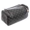 Image 3 : Louis Vuitton Damier Graphite Canvas Leather Toiletry Pouch Bag