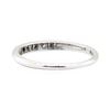 Image 3 : 0.08 ctw Diamond Vintage Straight-Line Band - Platinum