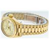 Image 9 : Rolex Ladies 18K Yellow Gold Champagne Diamond Datejust President Wristwatch Wit