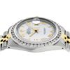 Image 4 : Rolex Mens 2 Tone 14K MOP Roman 3 ctw Channel Set Diamond Datejust Wristwatch