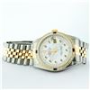 Image 4 : Rolex Mens 2 Tone 14K Mother Of Pearl Diamond & Sapphire Datejust Wristwatch