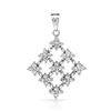 Image 1 : 18k White Gold 0.57CTW Diamond Pendant, (I1/G-H)