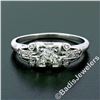 Image 2 : Art Deco Platinum 0.50 ctw Old European Diamond Engagement Ring