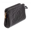 Image 2 : Chanel Vintage Black Caviar Leather Timeless Pouch