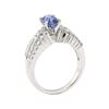 Image 4 : 2.22 ctw Sapphire and Diamond Ring - 18KT White Gold