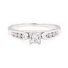 Image 2 : 0.70 ctw Diamond Ring - 14KT White Gold