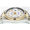 Image 5 : Rolex Mens 2 Tone 14K White Diamond & Sapphire Datejust Wriswatch