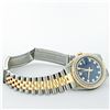 Image 8 : Rolex Mens 2 Tone 14K Blue String VS Diamond Datejust Wristwatch