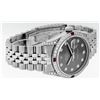 Image 6 : Rolex Mens Stainless Steel Diamond Lugs Rhodium Diamond & Ruby Datejust Wristwat