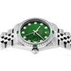 Image 3 : Rolex Women Midsize 31mm Green Diamond Lugs & Emeralds Datejust Wristwatch