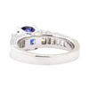 Image 3 : 2.60 ctw Sapphire And Diamond Ring - 18KT White Gold