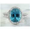 Image 1 : 8.70 CTW Zircon 14K White Gold Diamond Ring