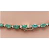 Image 5 : 29.75 CTW Natural Emerald 14K Solid Yellow Gold Diamond Necklace