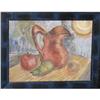 Image 1 : The Pitcher-Still Life Framed Oil Painting #1083463
