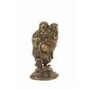 Image 1 : 19C Japanese Bronze Hotei Hold Boy Figurine #1084005