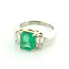 Image 1 : Custom 2.63ct Emerald with 0.98cts Diamonds 14k#1093854