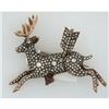 Image 1 :  Victorian Era Deer Diamonds and  Rubies 9k Pin#1093912