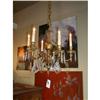 Image 1 : Antique Small Bronze & Crystal Chandelier #1094029