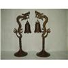 19th  century twin dragon bell #1094235