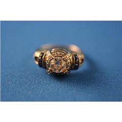 18K Art Deco Engagement or Right Hand Ring .72 #1094331