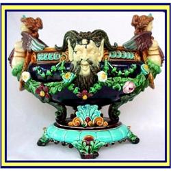 HUGO LONITZ MAJOLICA CENTERPIECE MINTON JONES #1094509