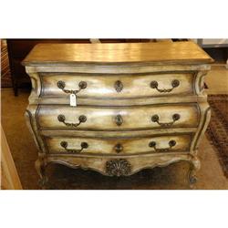 French Louis XV st painted chest in mahogany #1094519