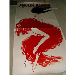Moulin Rouge Oversized Poster Gruau c: 1970's #1115457