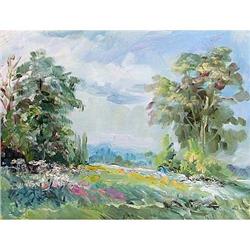 "Early Morning" oil in impressionism style. #1115520