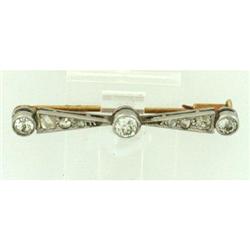  Art Nouveau Diamond Platinum and 18k Gold Pin #1115534