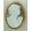 Image 1 : Natural Shell Portrait Signed Cameo #1115563