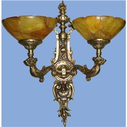A pair of alabaster sconces #1116051